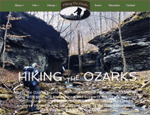 Tablet Screenshot of hikingtheozarks.com